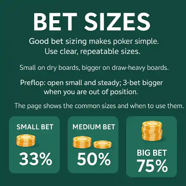 poker bet sizes