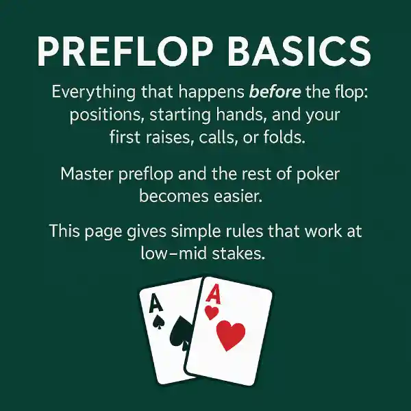 poker instructions preflop basics