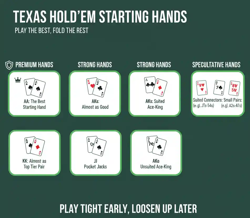 Texas Hold’em starting hands chart